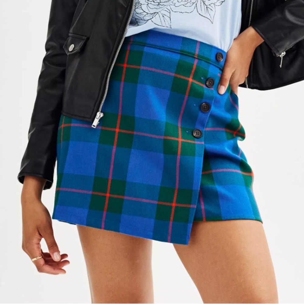 NEW Juniors' SO Buttoned Faux Wrap Skirt. 5